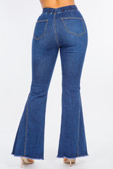 American Bazi High Waist Curvy Flare Jeans with Stretchy Comfort